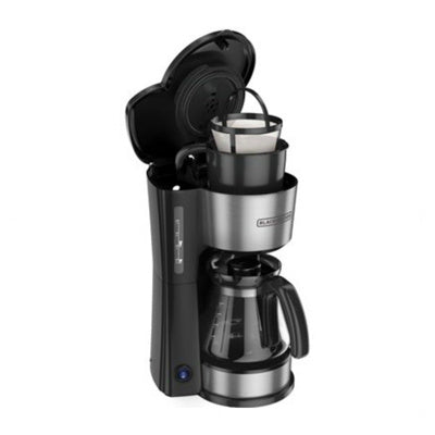 Black + Decker cafetera 5 tazas inox 4 en 1 CM0755S-MX