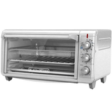 Black + Decker Horno con Freidora de Aire 8 rebanadas inox TO3265xSS-LA
