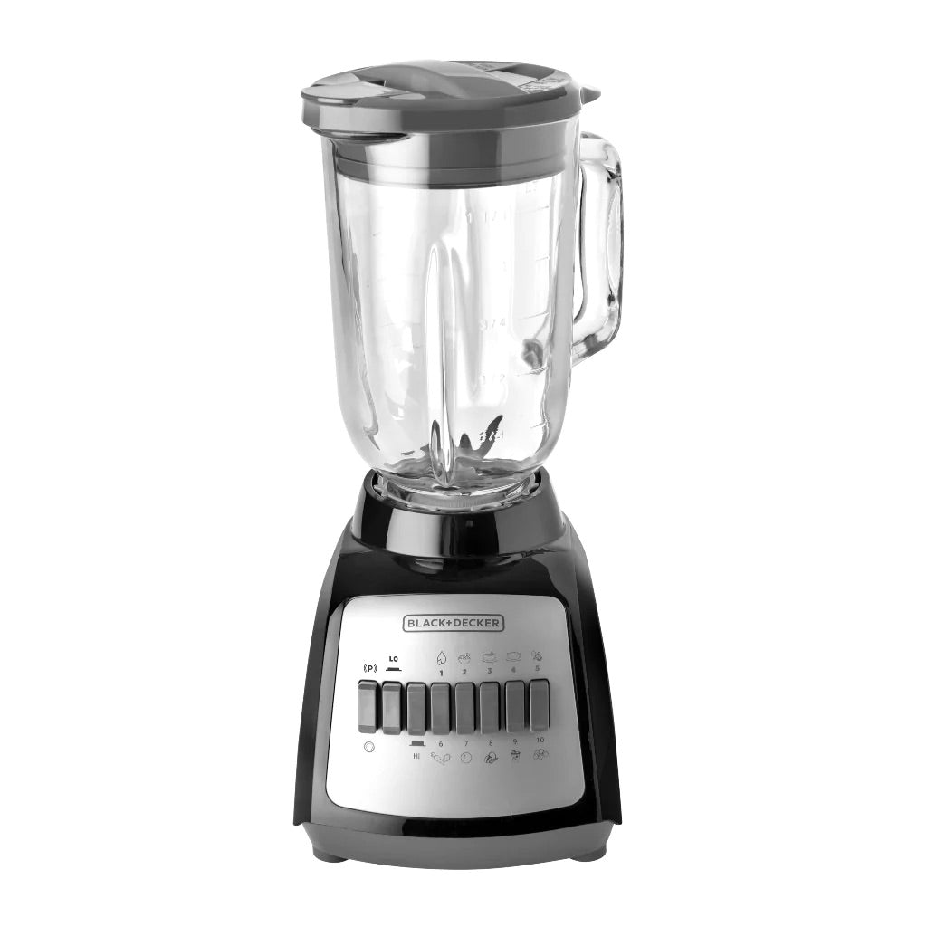 Black + Decker licuadora 10 veloc jarra vidrio 550w negra BLBD210GB