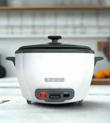 Black + Decker olla arrocera 14 tz cocidas blanca RC514