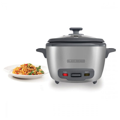 Black + Decker olla arrocera 20 tz cocidas gris RC5200M