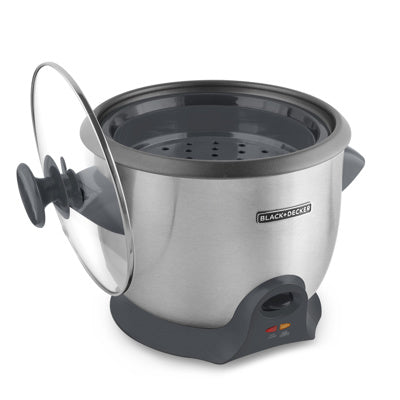 Black + Decker olla arrocera 20 tz cocidas inox RC620SS