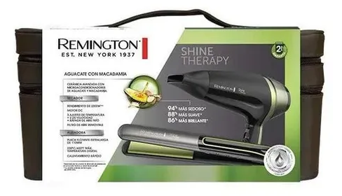 Remington combo alisadora y secador terapia de aguacate S12A-D13A (110) F