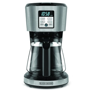 Black + Decker cafetera 12 tazas inox digital CM1331S-LA
