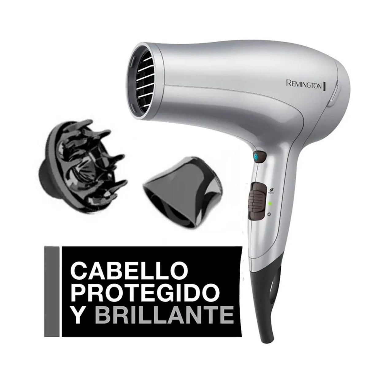 Remington combo secador + plancha de cabello titaniun - S4A500-D3019-F