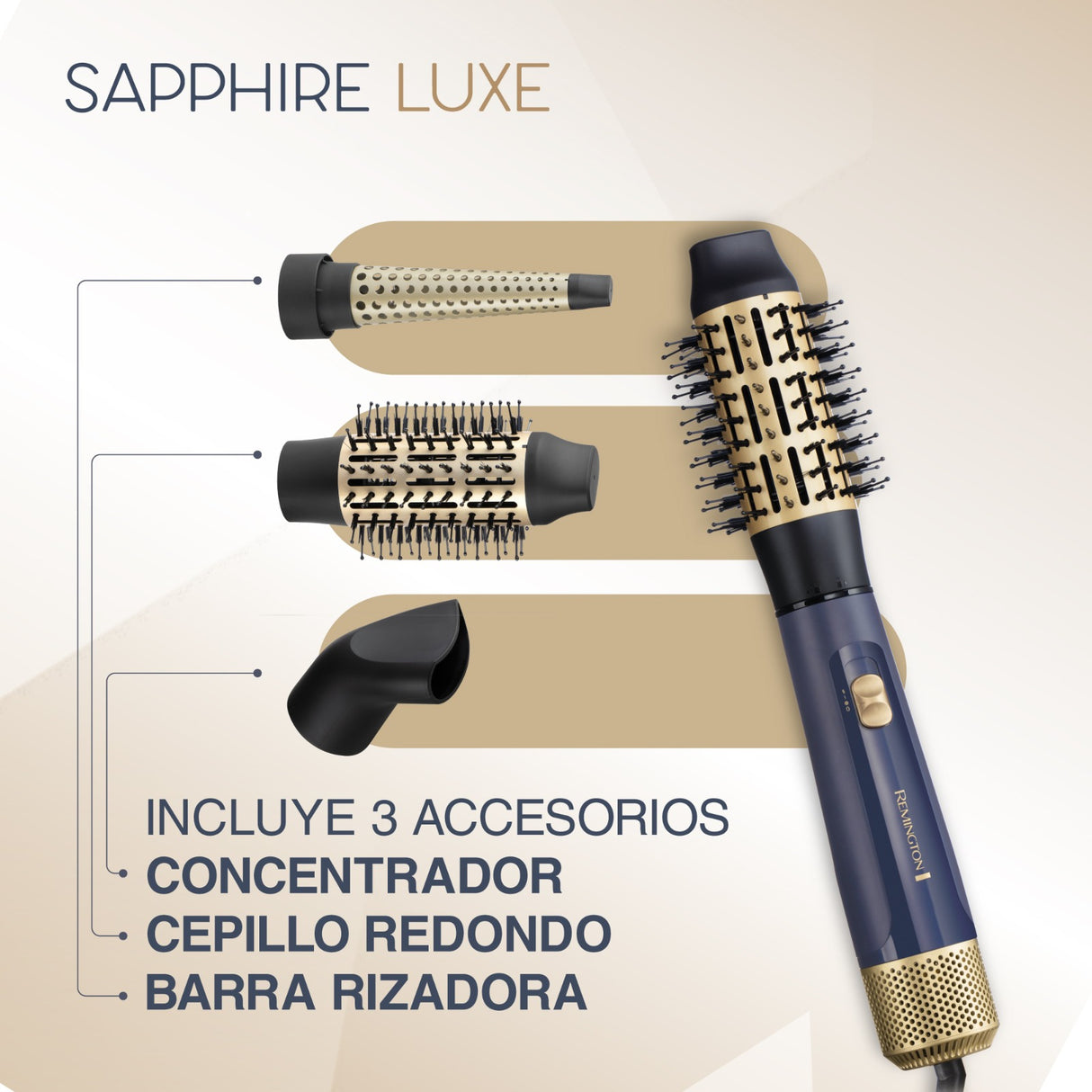 Remington cepillo de aire moldeador Sapphire luxe - AS5805