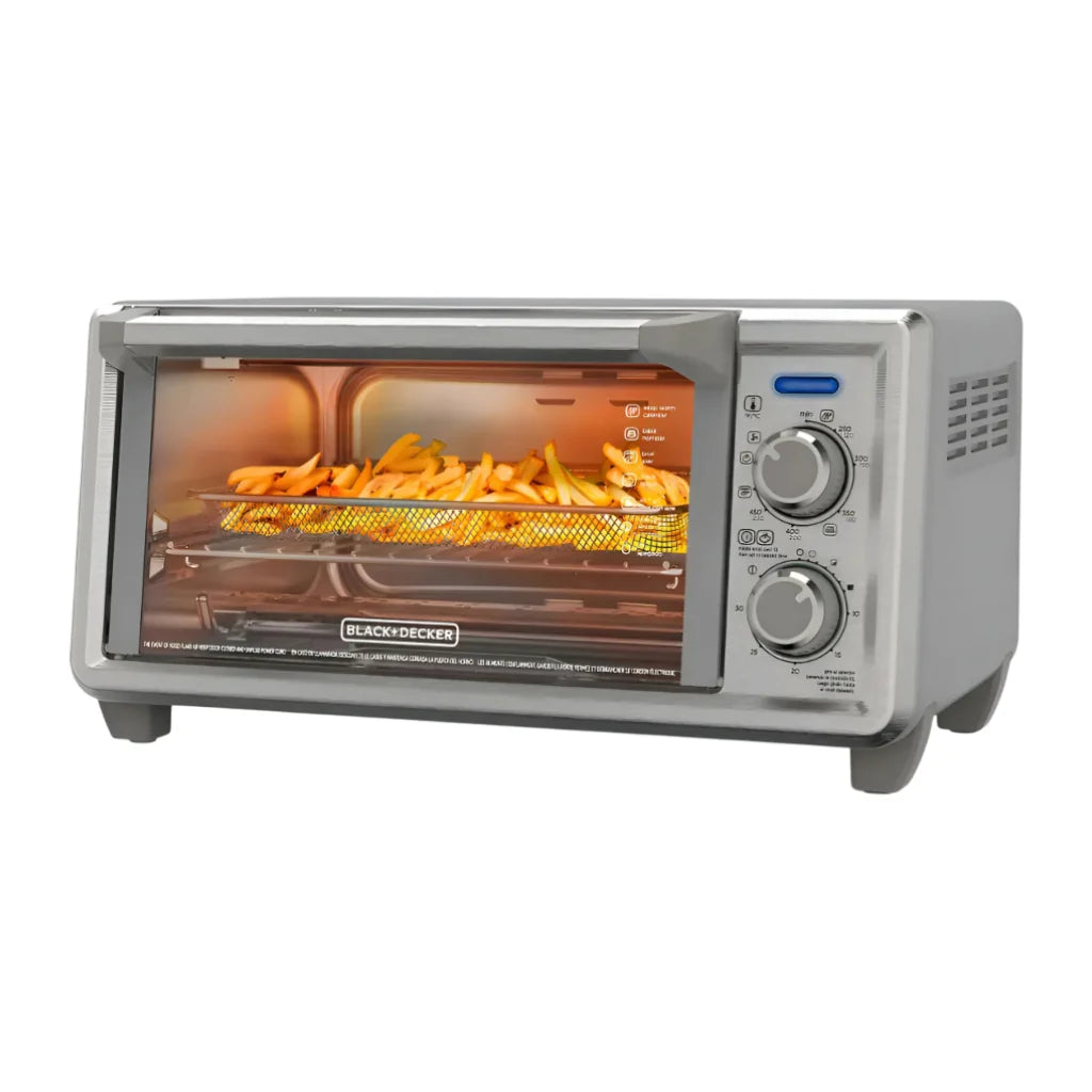 Black + Decker horno con freidora de aire 4 rebanadas - TO4125-0SDLA