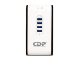 CDP regulador con 4 puertos usb /8 salidas /1000va r2cu-AVR1008