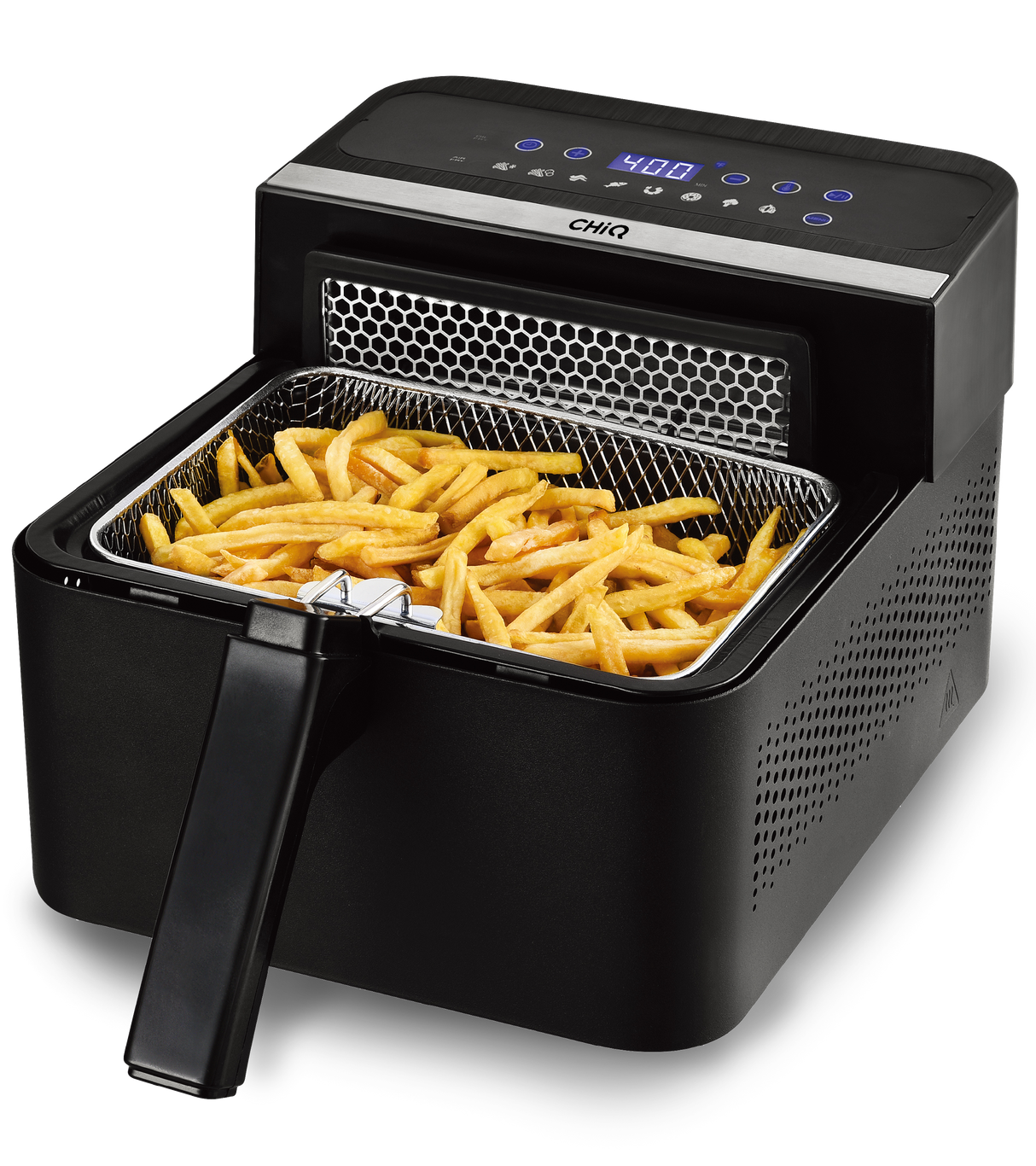 CHIQ freidora aire y aceite duo touch negra CQXAO03G1T1B