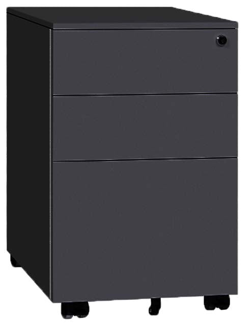 Arturito metálico 3 gavetas NEGRO LICHE-M10