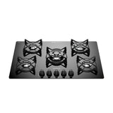 Frigidaire plantilla de gas 30" con 5 quemadores negro