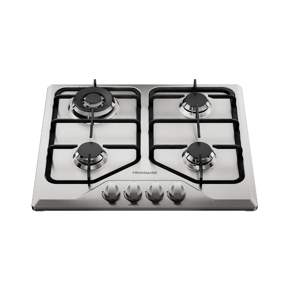 Frigidaire plantilla de Gas de 24" con 4 quemadores, Acero Inoxidable