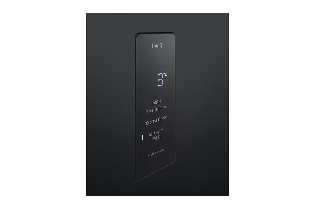 LG Refrigeradora Top Freezer de 383L (Net) / 423L (Gross) Smart Inverter & ThinQ™, color Negro Mate VT40APD