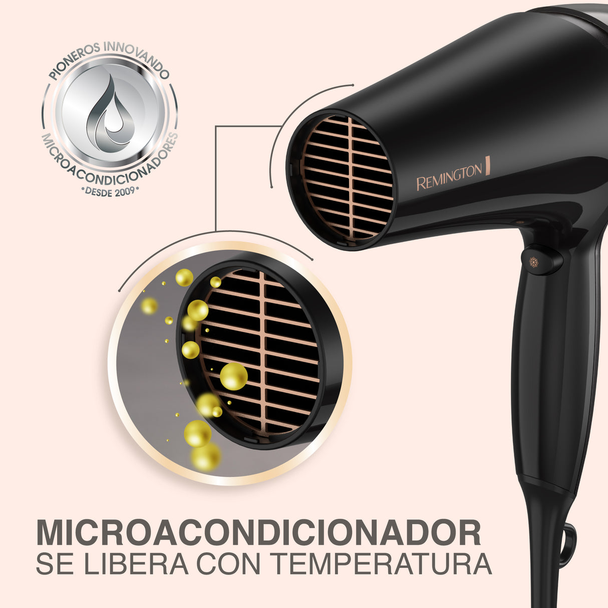 Remington secadora almond radiante - D12AA-110F