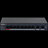 Dahua conmutador gigabit 10 puertos con 8 puertos PoE -DH-CS4010-8GT-110-  1.0.01.20.11244-9002