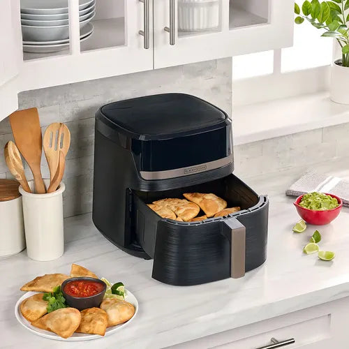 Black + Decker freidora de aire 8L purifry digital color negro - AFBD82-1BDLA