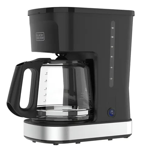 Black + Decker cafetera 12 tazas programable color gris plata  - CM0322-0SDLA