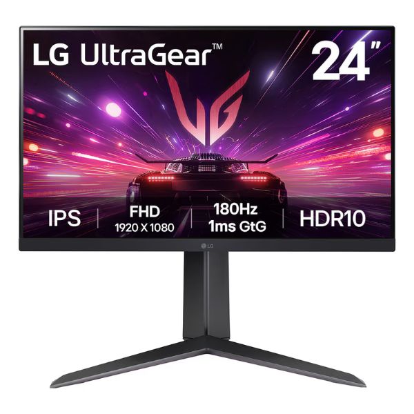 MONITOR 24'' GAMING LG ULTRAGEAR FHD 1920 x1080 180Hz 1MS HDR10 NEGRO 24GS65F-B