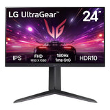 MONITOR 24'' GAMING LG ULTRAGEAR FHD 1920 x1080 180Hz 1MS HDR10 NEGRO 24GS65F-B