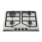 Frigidaire plantilla de gas 24" vidrio empotrable 4 quemadores FTGY24R0EMS