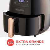 Black + Decker freidora de aire digital 5L negra HFD5055B