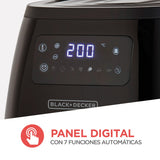 Black + Decker freidora de aire digital 5L negra HFD5055B