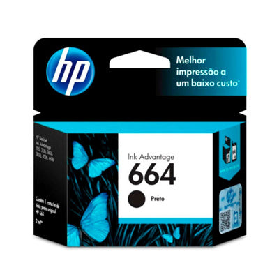 HP cartucho negro 120Pgs #664 F6V29Al