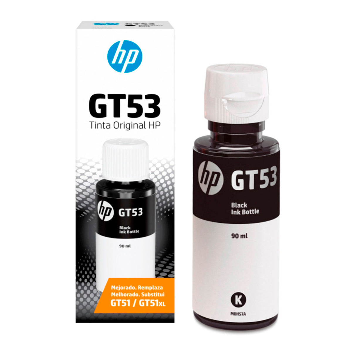 HP botella de tinta gt53 negro 5000Pgs 1Vv22Al