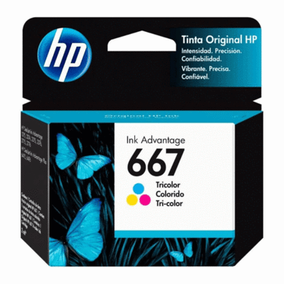 HP cartucho HP 667 tricolor 3YM78Al