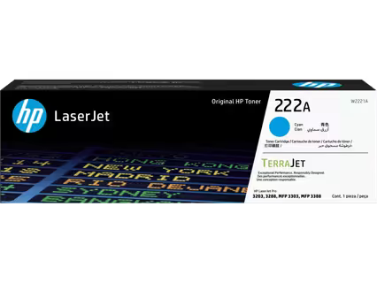 HP toner cyan 222A W2221A