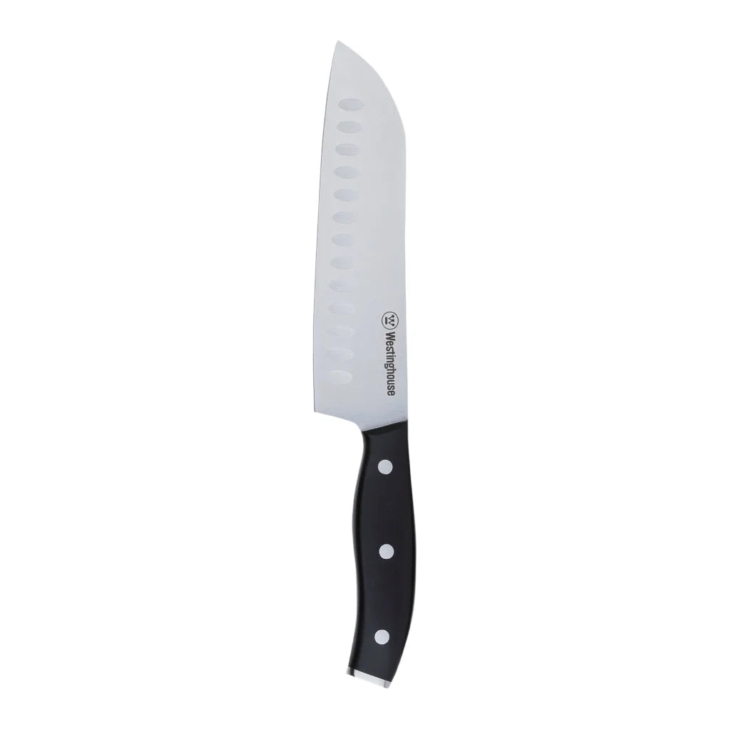 Westinghouse cuchillo santoku 7""/17 cm espiga completa mango suave con remaches triples - WCKTSC15212"