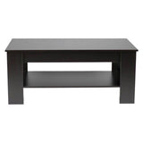 Kenneth Cole mesa de centro  cubierta color negro y caf‚ oscuro -KCWD2022058-BR