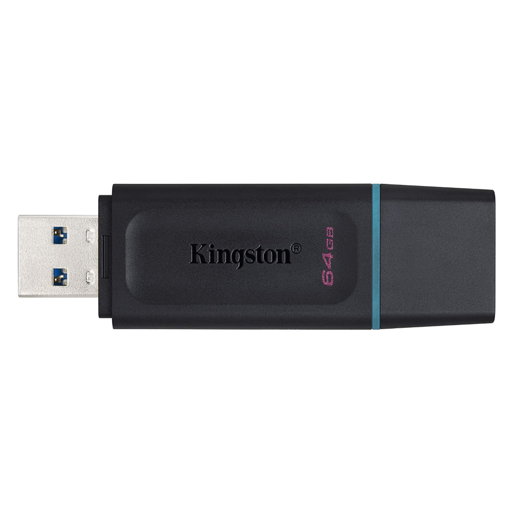 Kingston memoria exodia negra con turquesa 64GB usb 3.2 DTX/64GB