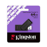 Kingston usb data traveler exodia USB 3.2 negro - DTXS/64GB