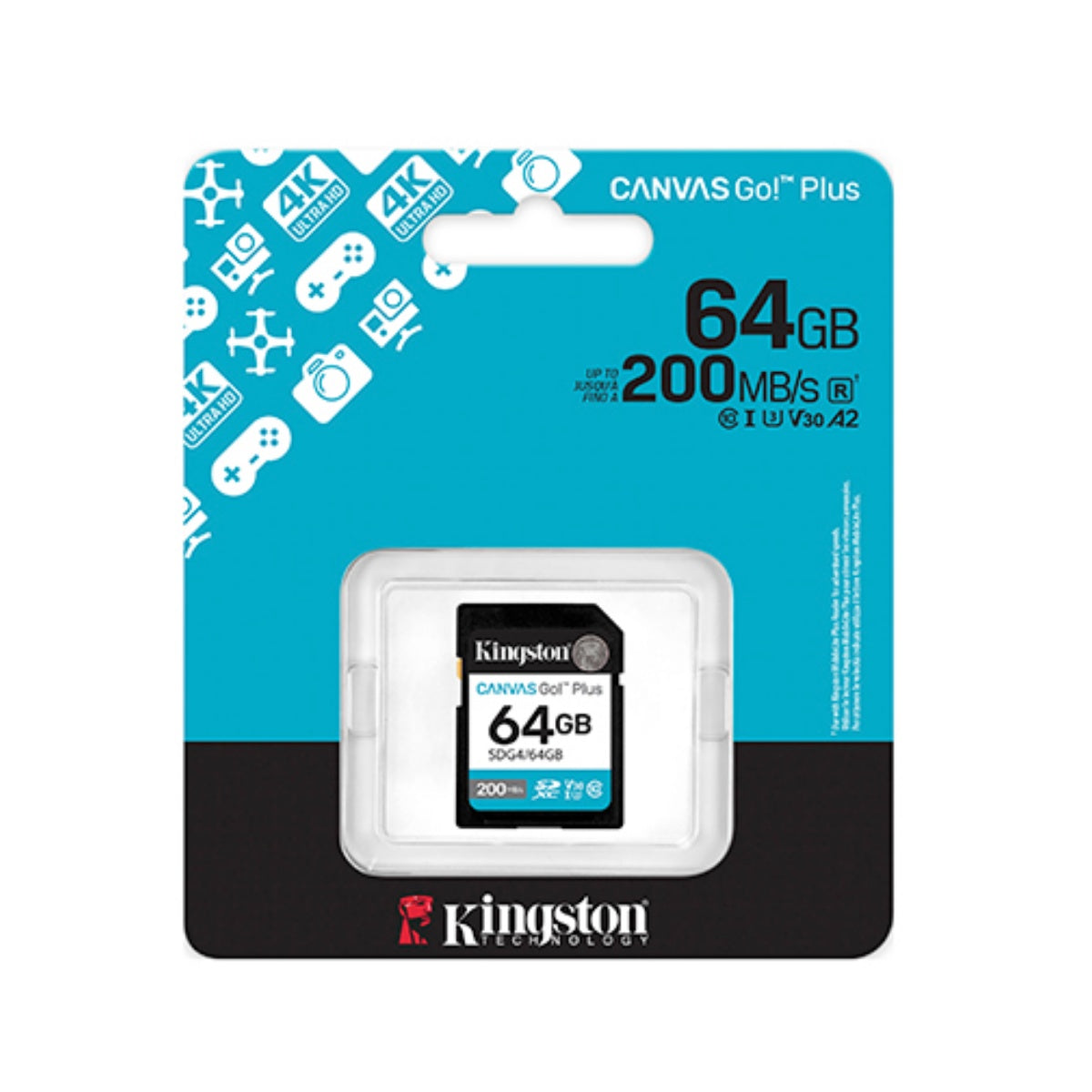 Kingston tarjeta de memoria sd canvas go plus-SDG4/64GB