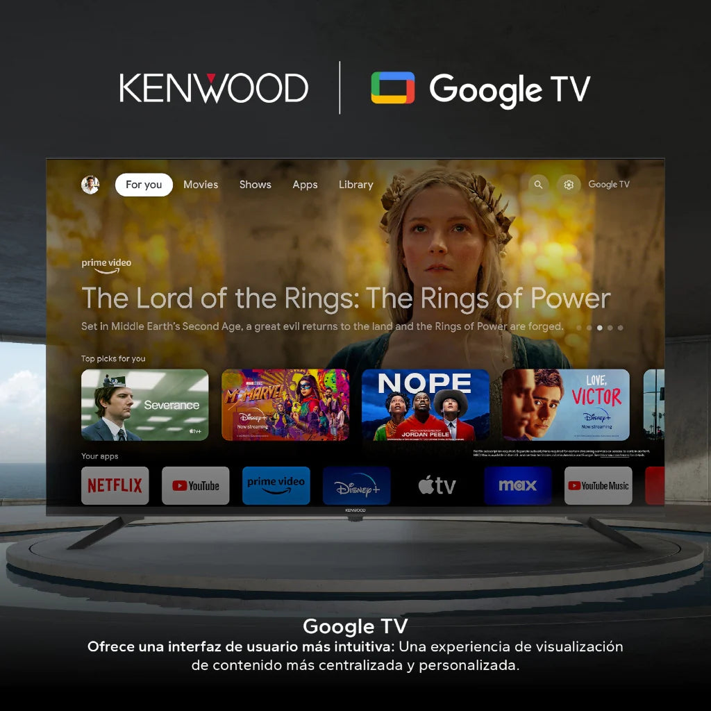 Kenwood televisor 58" resolucion 4K google tv LTK-K58B53G