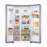 LG Refrigerator Side by Side 27 pc instaview silver VS27GNID