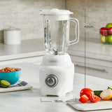 Black + Decker licuadora ice crush Vidrio 2vel 700W blanca - BL0876-0WDLA