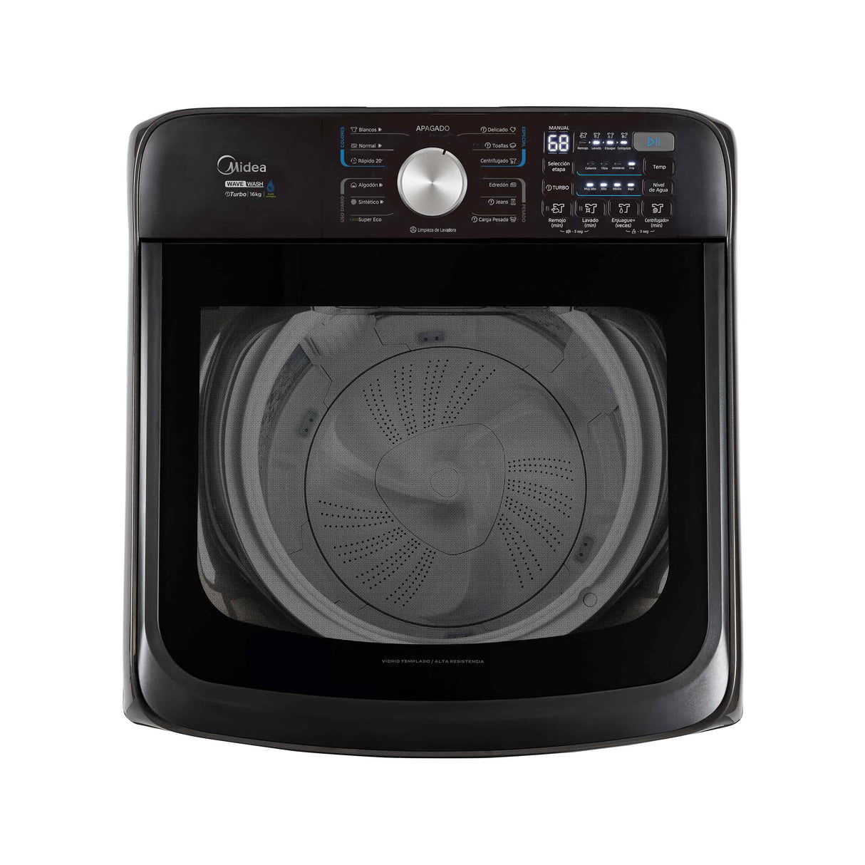 Midea lavadora carga superior blanca 16Kg MA512W16/W