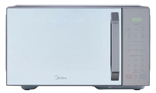 Midea microondas 1.1 pc puerta acabado espejo gabinete gris con grill MMDXG11S2MG-CA
