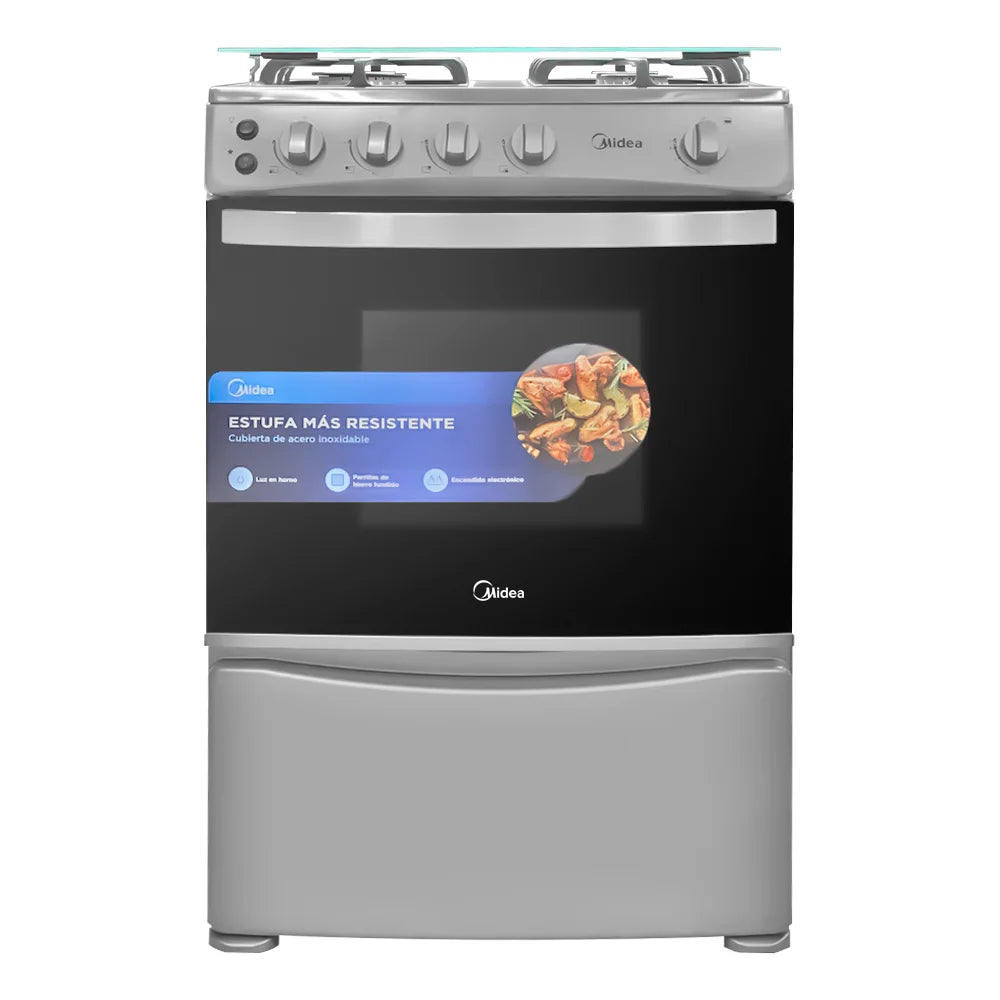 Midea Cocina de Gas 24" MGS24F1LGAGG-CA