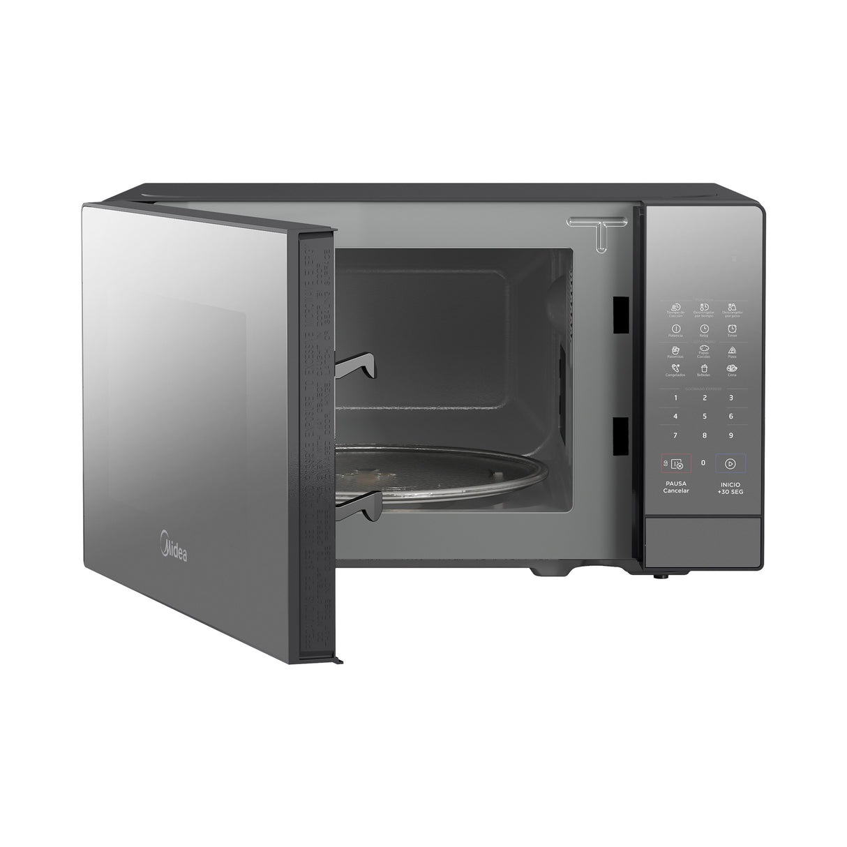 Midea Microondas 0.7 pies Negro MMDR07S2MB