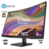 HP V27c G5 curvo 27" Full HD 75 Hz HDMI, DisplayPort