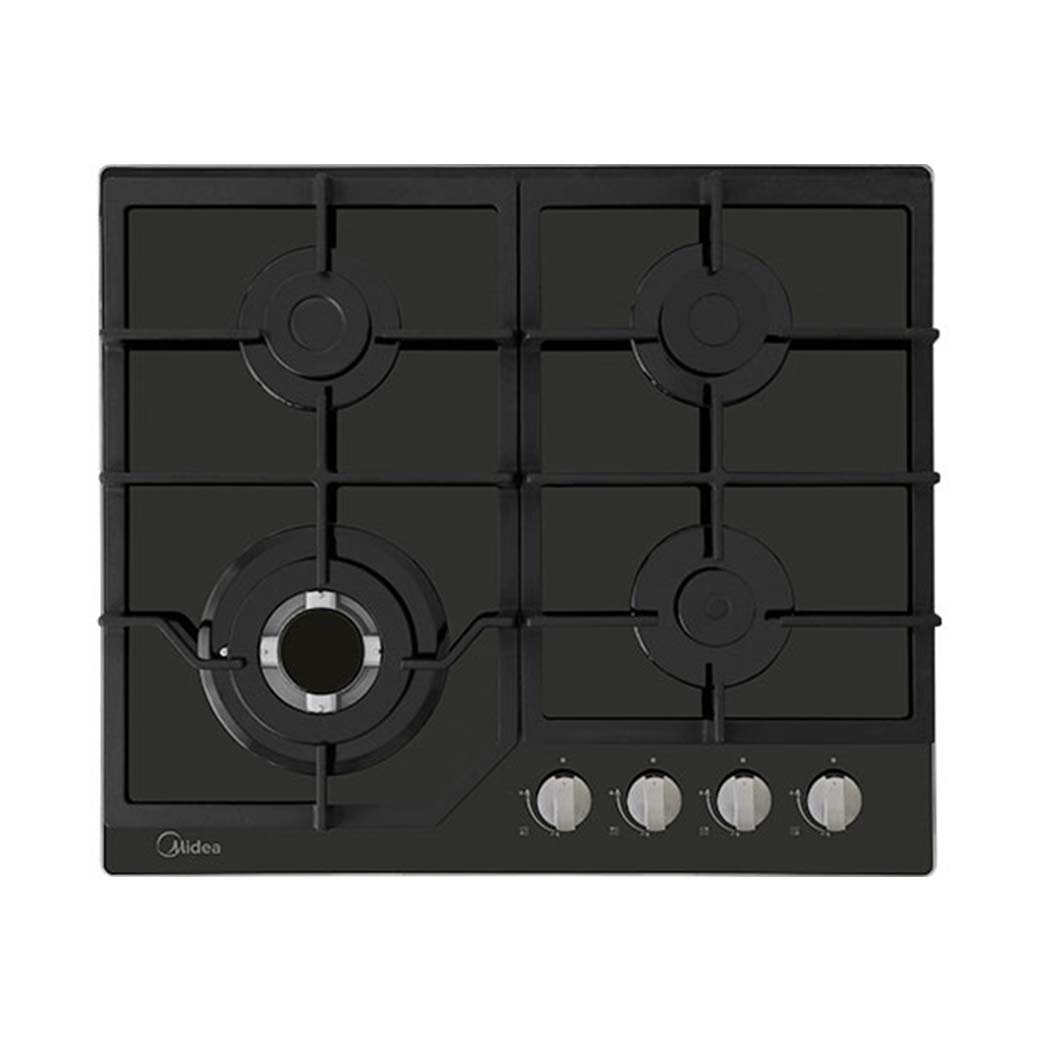 Midea estufa empotrable a gas 24" vidrio color negro MTGB24R3402GG
