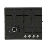Midea estufa empotrable a gas 24" vidrio color negro MTGB24R3402GG