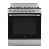 Midea Cocina De gas de 30" 6 quemadores Acero inoxidable MGS30FS1LIFSSSF
