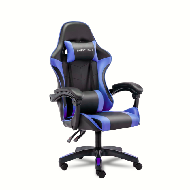 Nenotech silla gaming essential negro azul 220LB,GL2 - A73595