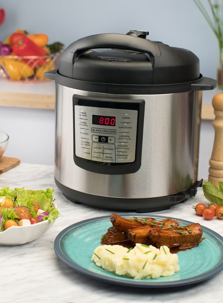 Black + Decker olla multi-usos digital  6l inox PR100SD