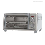 Black+Decker Horno tostador de 4 rebanadas convección natural, TO4120-1SDLA