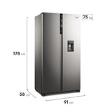 Frigidaire refrigerador side by side 15 pies Inverter con dispensador FRSA15K2HVG